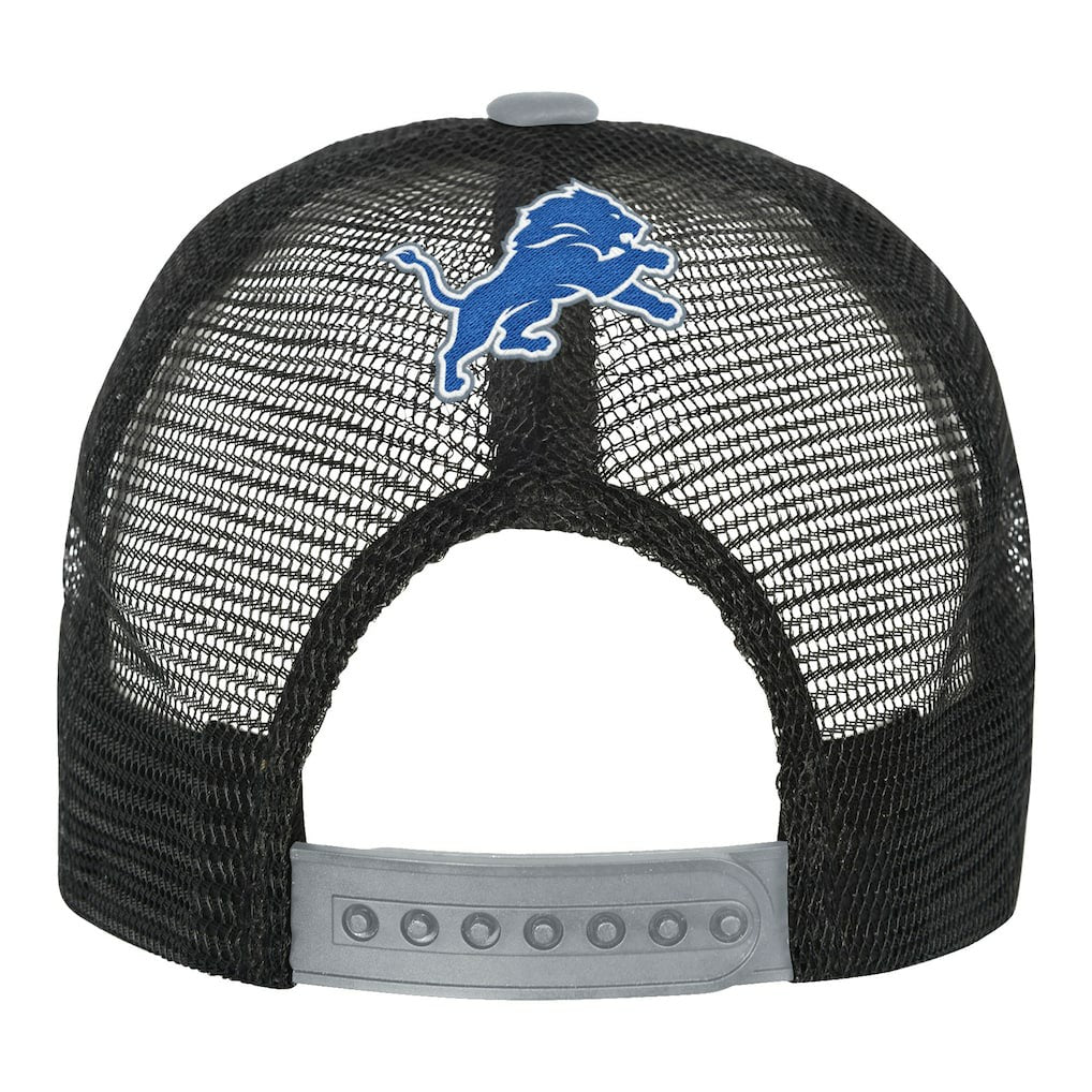 Detroit Lions Youth Modern Fan Trucker Adjustable Hat White/Silver - NFL