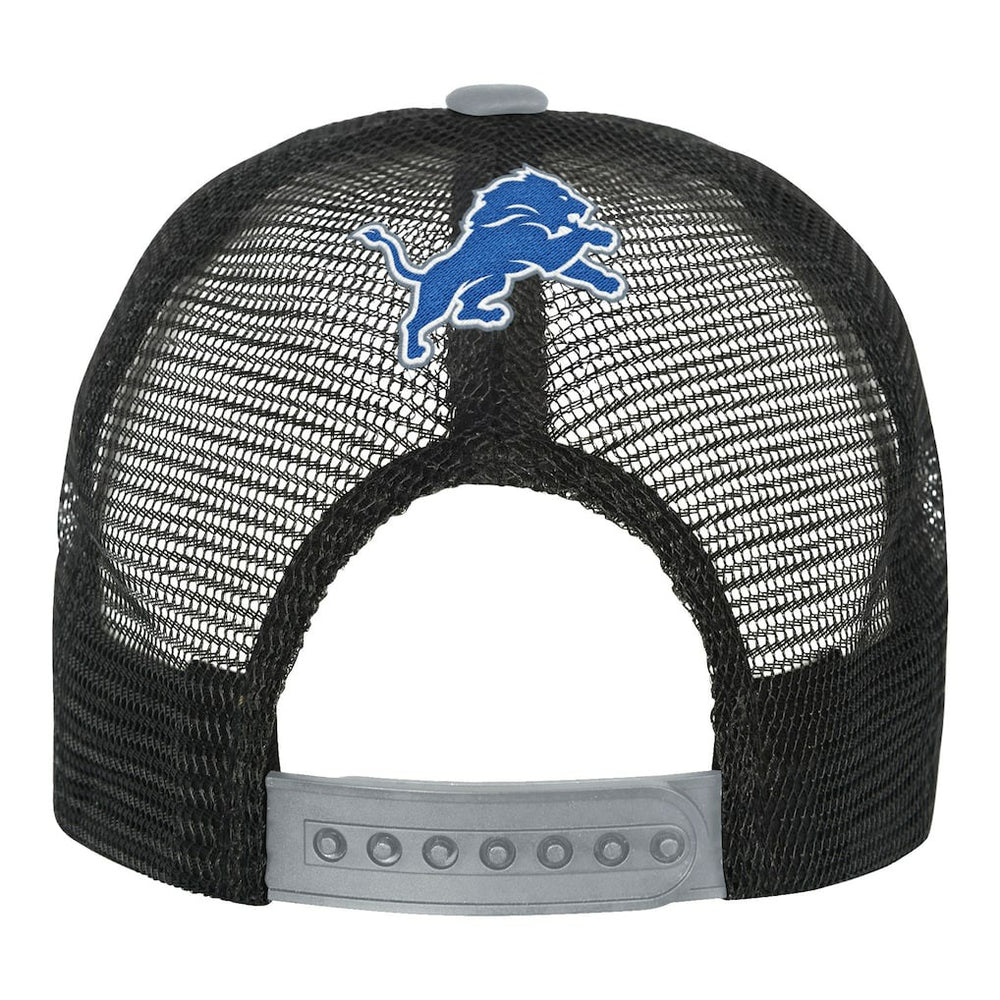 Detroit Lions Youth Modern Fan Trucker Adjustable Hat White/Silver - NFL