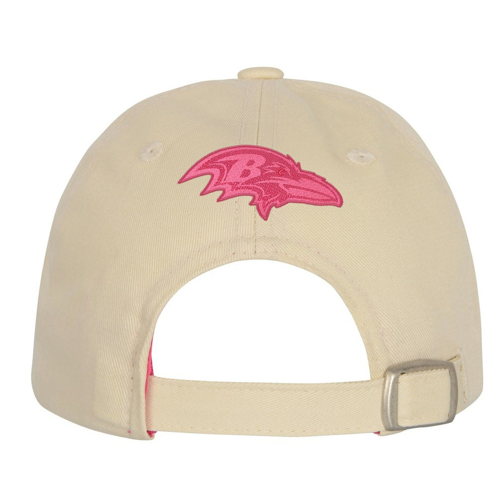 Baltimore Ravens Outerstuff Girls Youth Blitz Adjustable Hat Cream - NFL