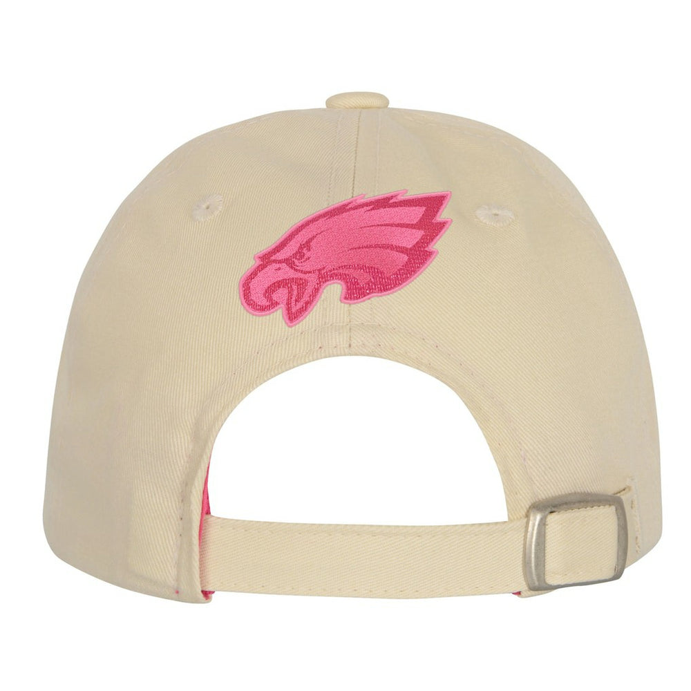 Philadelphia Eagles Outerstuff Girls Youth Blitz Adjustable Hat Cream - NFL