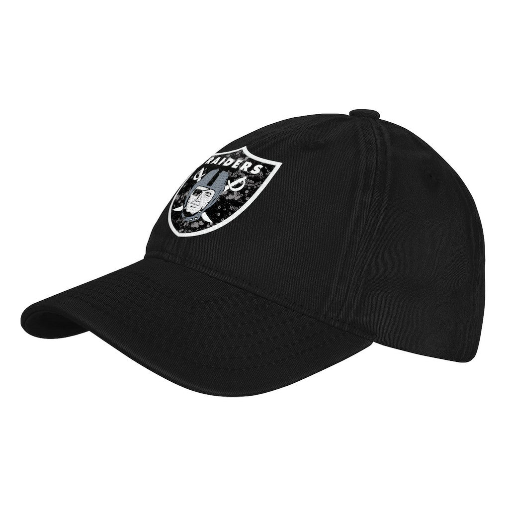 Las Vegas Raiders Outerstuff Girls Youth Gridiron Adjustable Hat Black - NFL