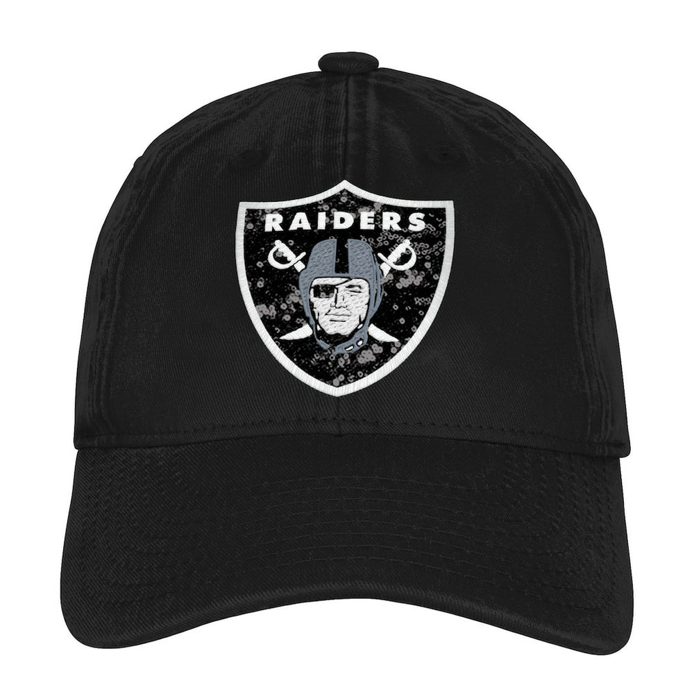 Las Vegas Raiders Outerstuff Girls Youth Gridiron Adjustable Hat Black - NFL