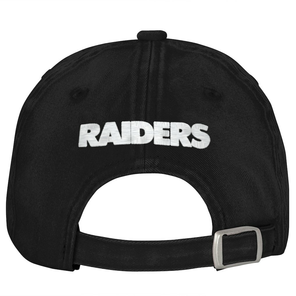 Las Vegas Raiders Outerstuff Girls Youth Gridiron Adjustable Hat Black - NFL