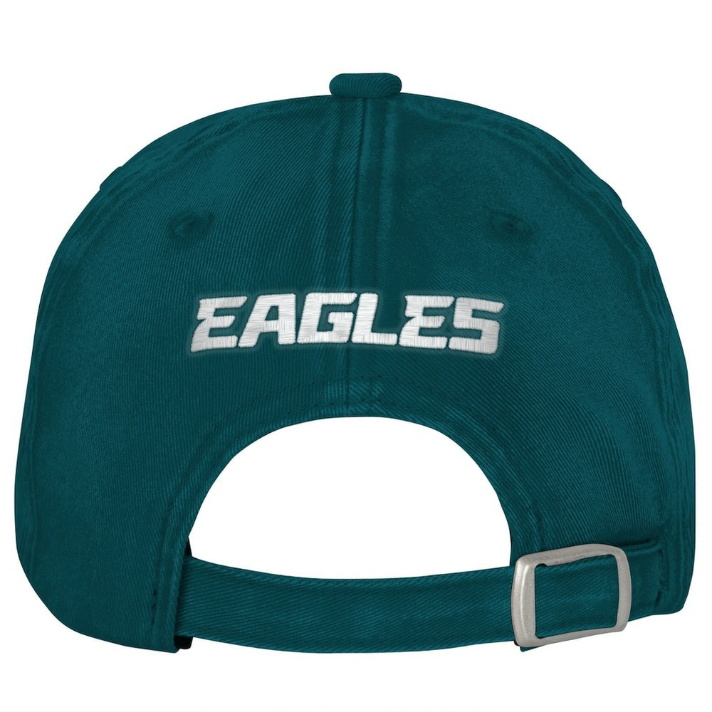 Philadelphia Eagles Outerstuff Girls Youth Gridiron Adjustable Hat Midnight Green - NFL