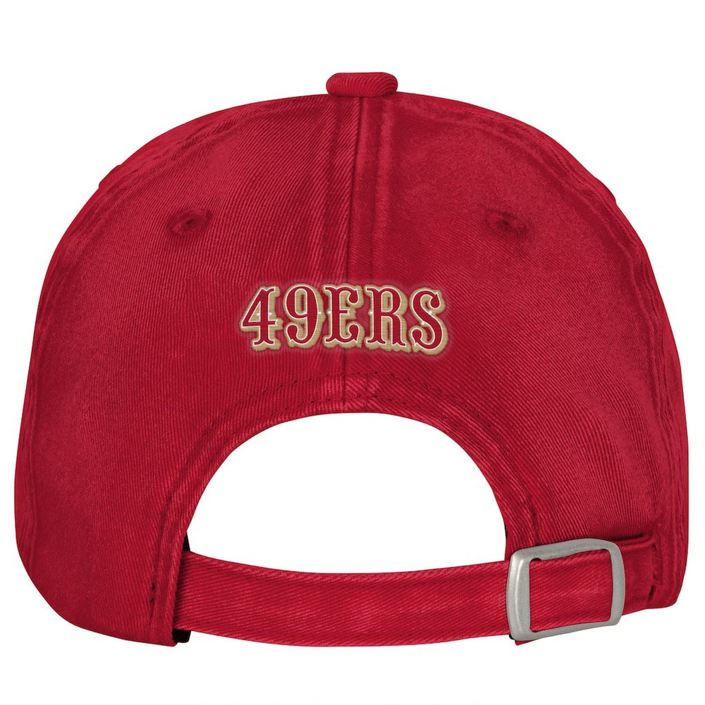 San Francisco 49ers Outerstuff Girls Youth Gridiron Adjustable Hat Scarlet - NFL