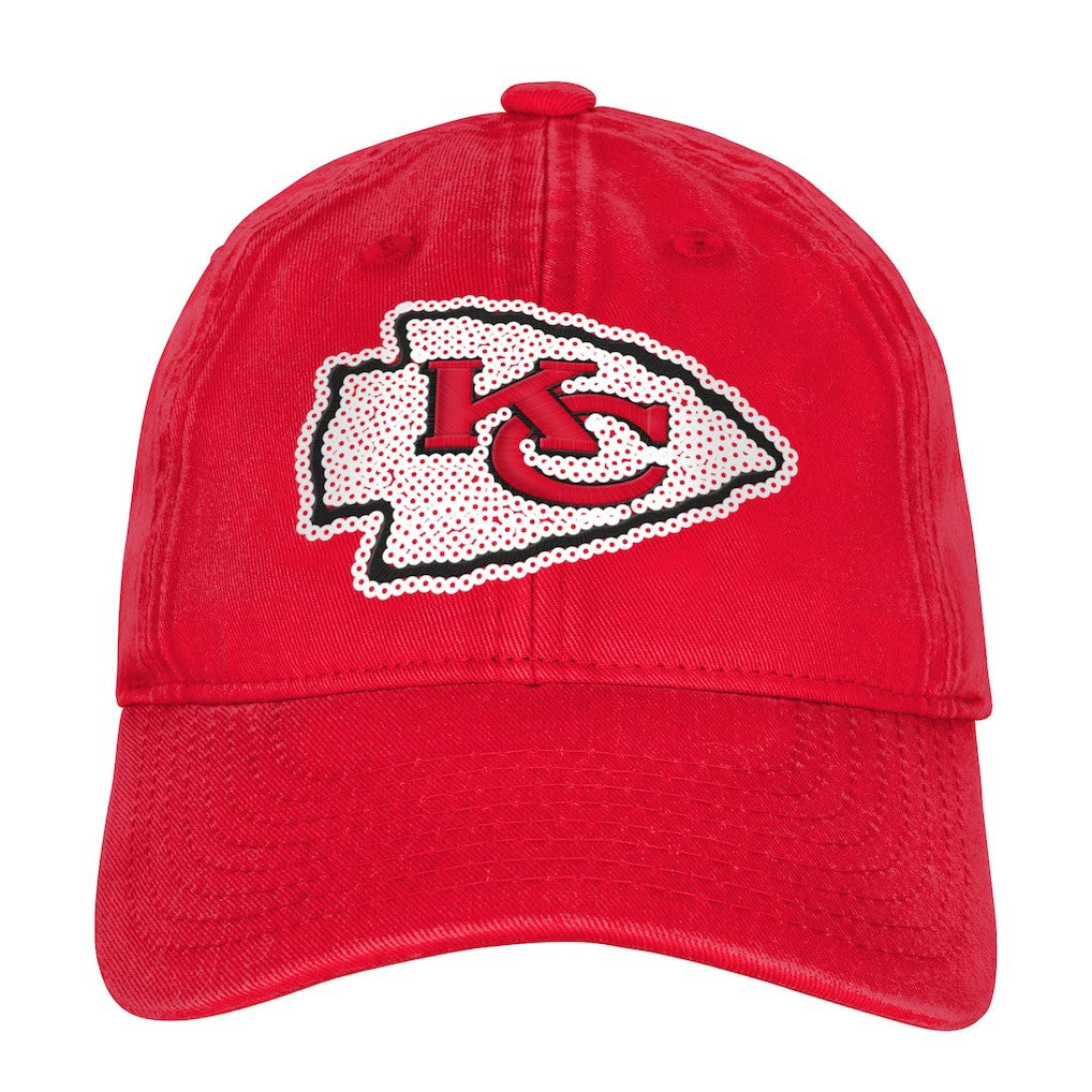 Kansas City Chiefs Outerstuff Girls Youth Gridiron Adjustable Hat Red - NFL