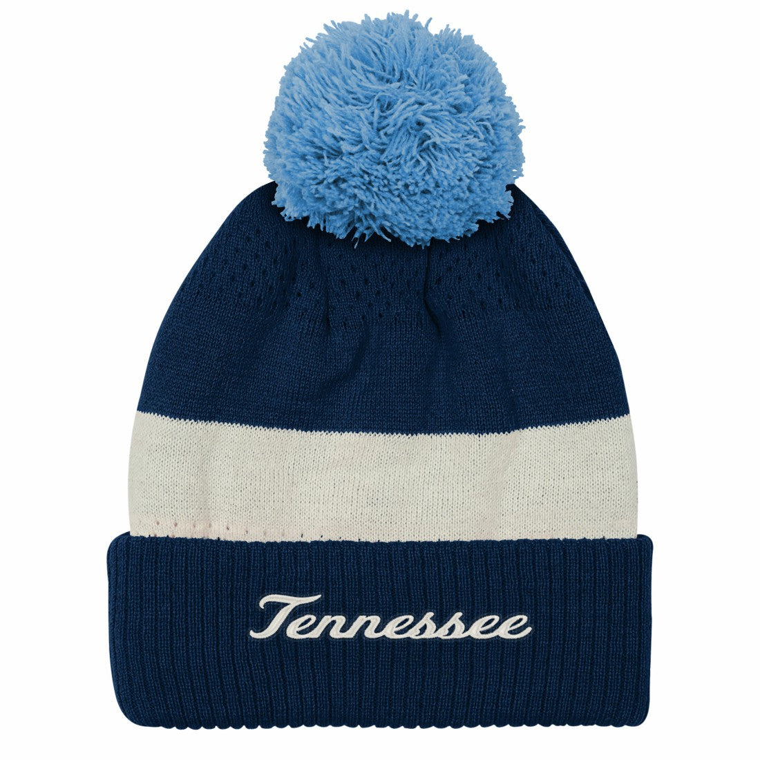 Tennessee Titans Outerstuff Youth Modern Fan Cuffed Knit Hat with Pom Navy - NFL