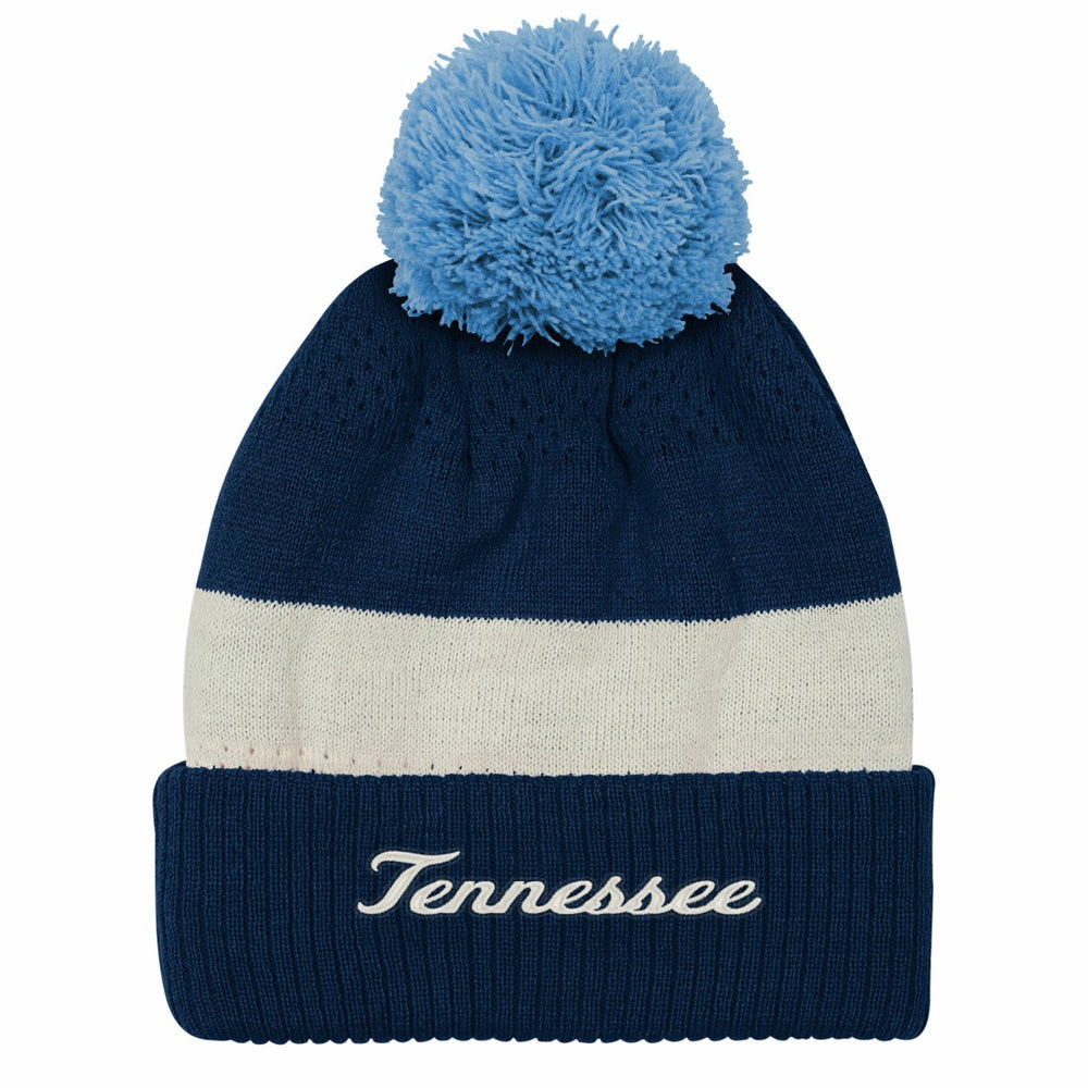 Tennessee Titans Outerstuff Youth Modern Fan Cuffed Knit Hat with Pom Navy - NFL