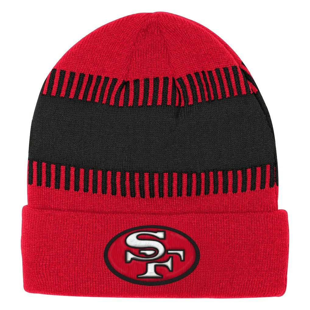 San Francisco 49ers Outerstuff Bright Lights Cuffed Knit Hat Scarlet - NFL