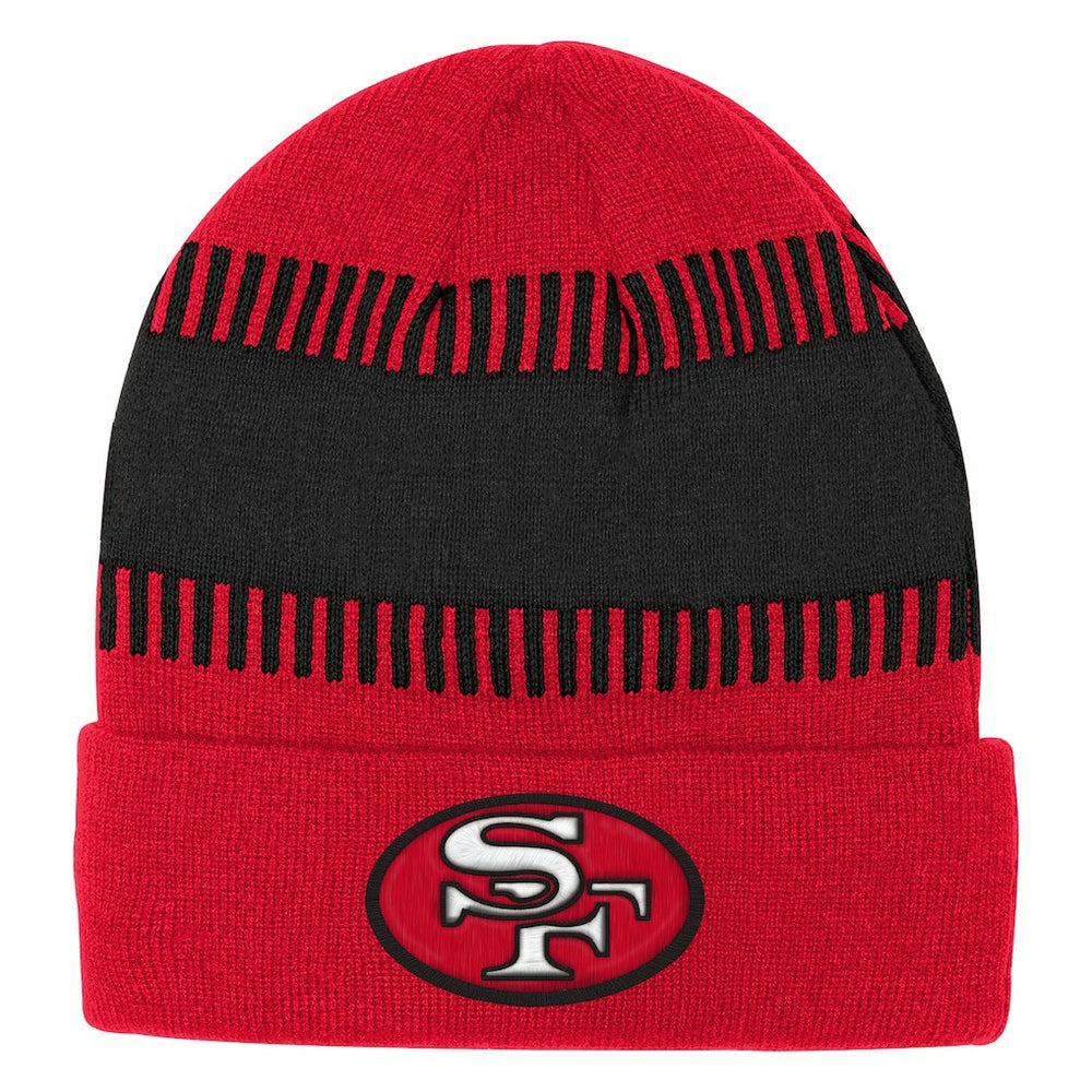 San Francisco 49ers Outerstuff Bright Lights Cuffed Knit Hat Scarlet - NFL