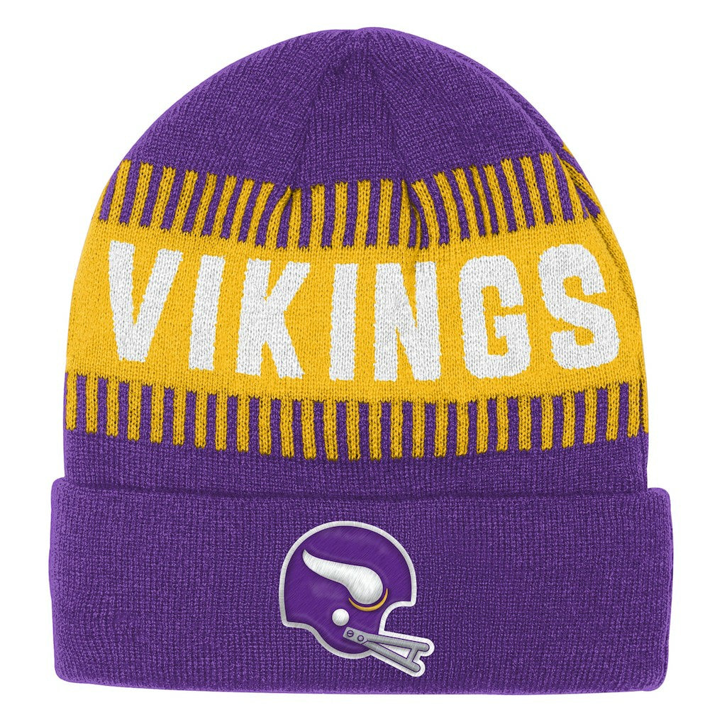 Minnesota Vikings Outerstuff Bright Lights Cuffed Knit Hat Purple - NFL