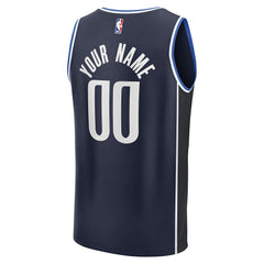 Fanatics - Dallas Mavericks Fast Break Custom Jersey - Statement Editi- Navy