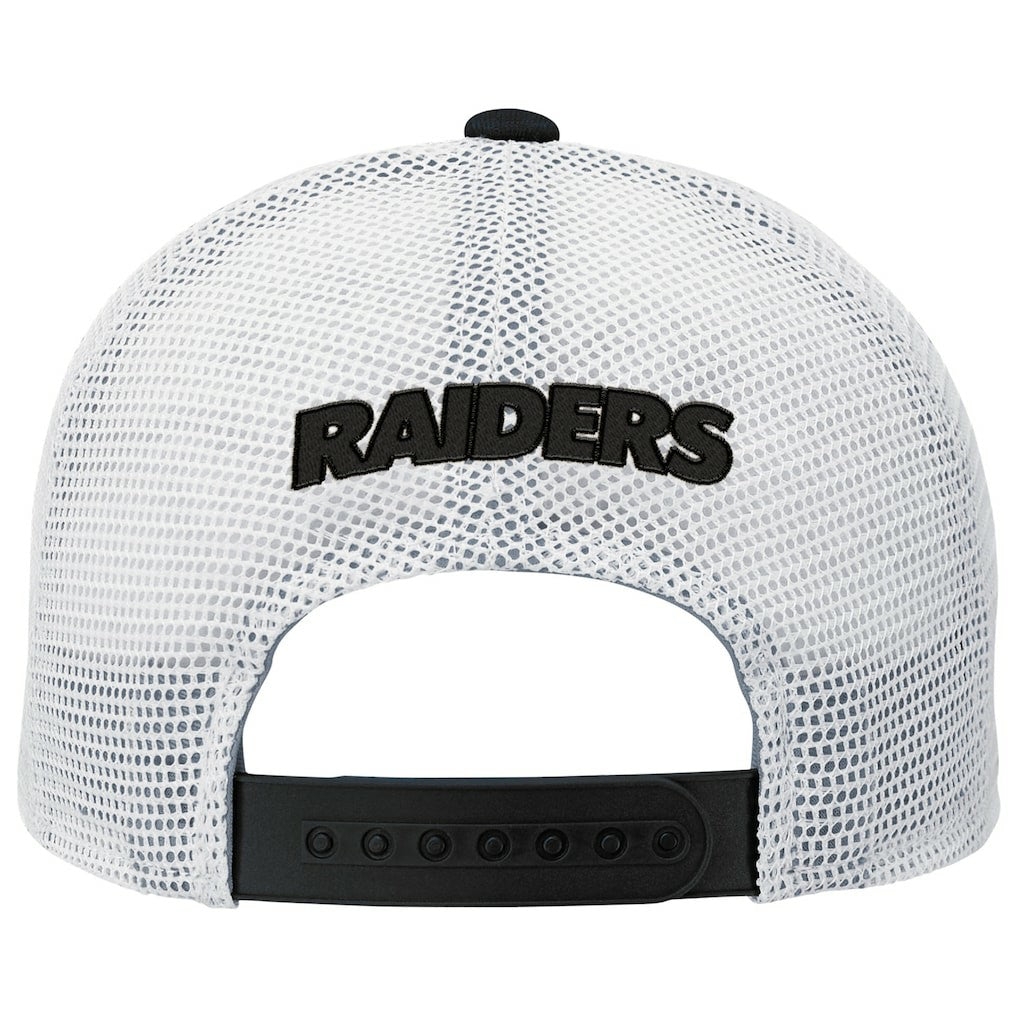 Las Vegas Raiders Outerstuff Youth Core Lockup Trucker Adjustable Hat Black - NFL