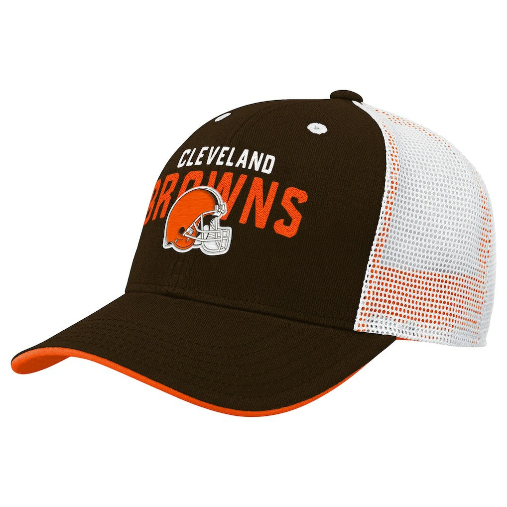 Cleveland Browns Outerstuff Preschool Core Lockup Trucker Adjustable hat Brown - NFL