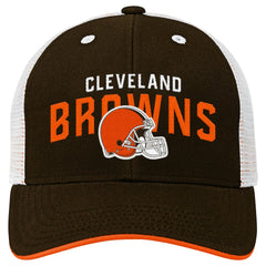Cleveland Browns Outerstuff Preschool Core Lockup Trucker Adjustable hat Brown - NFL
