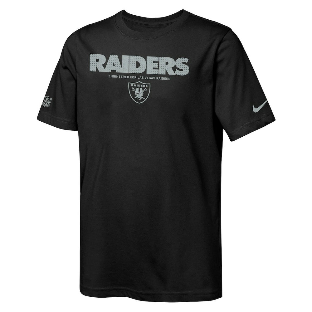 Las Vegas Raiders Youth Sideline Team Issue T-Shirt Black - Nike