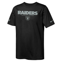 Las Vegas Raiders Youth Sideline Team Issue T-Shirt Black - Nike