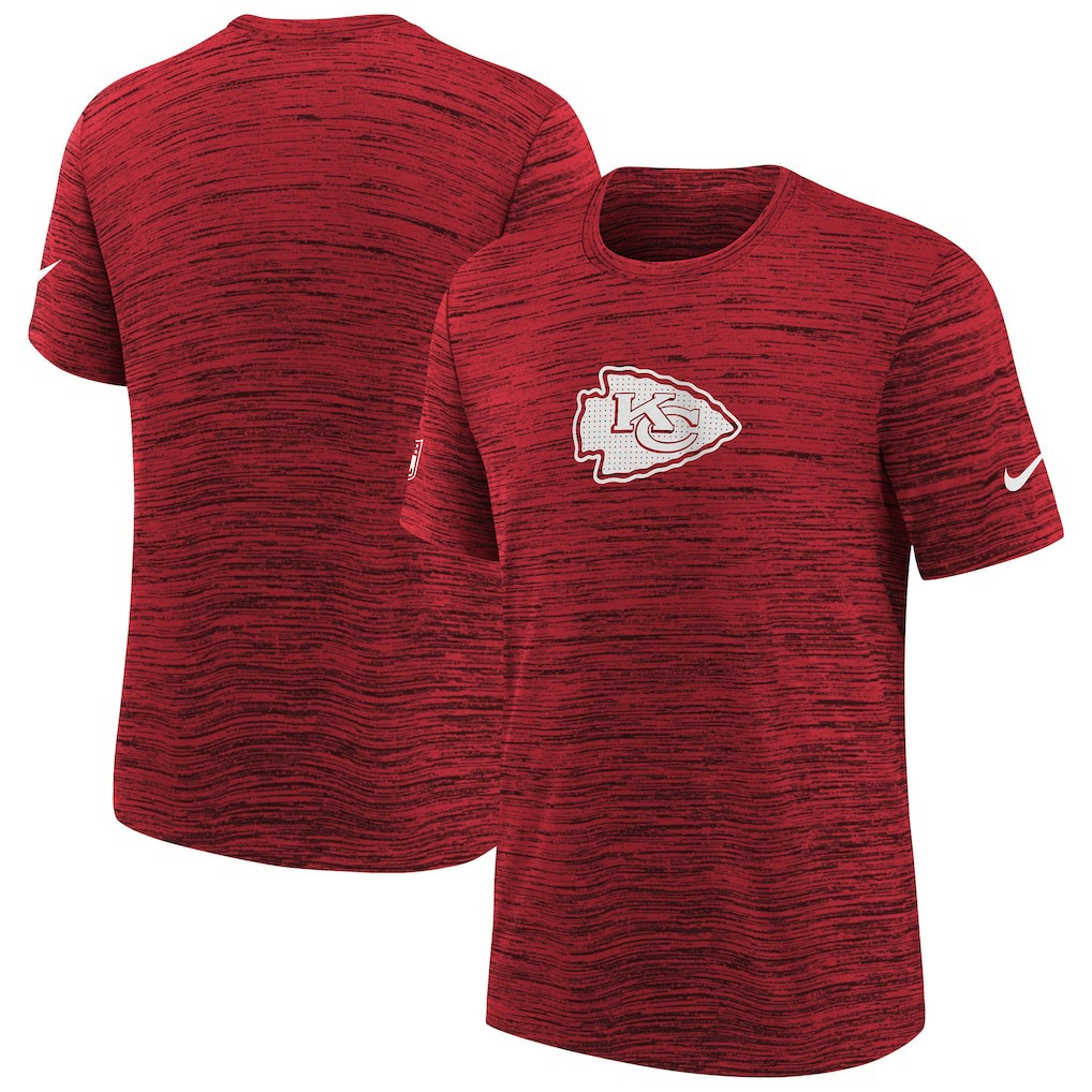 Kansas City Chiefs Youth Sideline Velocity Performance T-Shirt Red - Nike