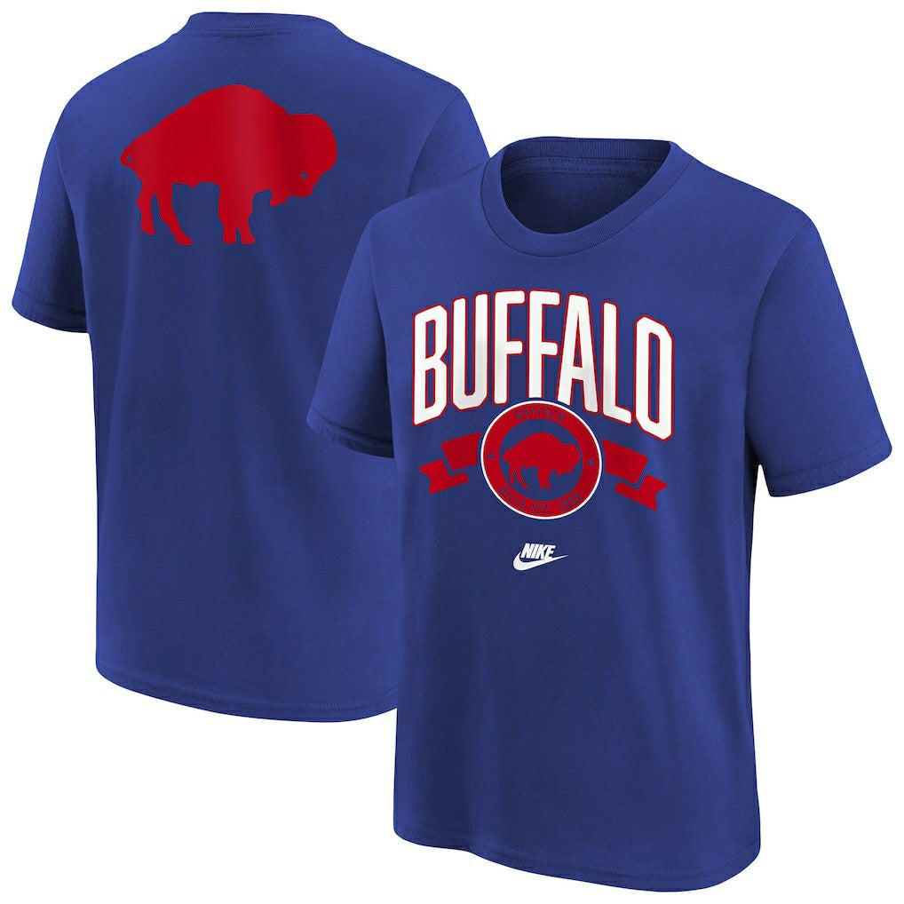Buffalo Bills Youth Rewind Front & Back Essential T-Shirt Royal - Nike