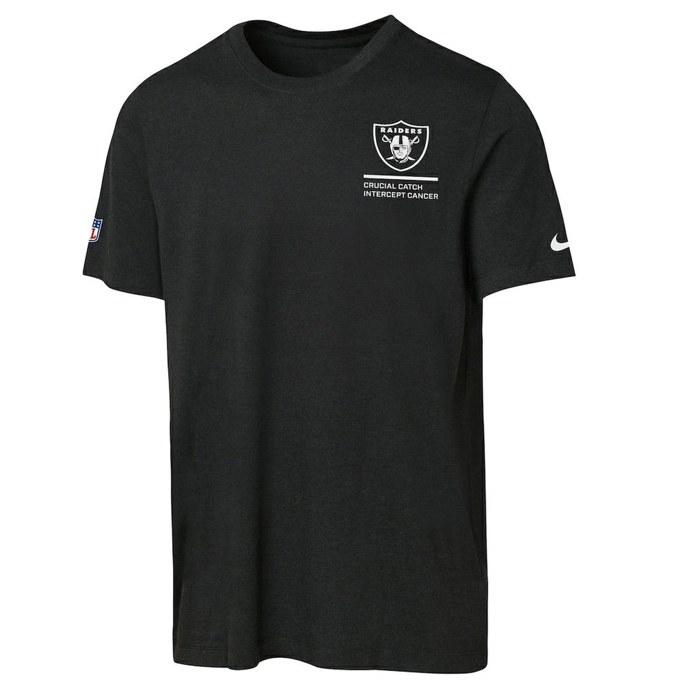 Las Vegas Raiders Youth 2025 NFL Crucial Catch Tri-Blend Dri-FIT T-Shirt Black - Nike