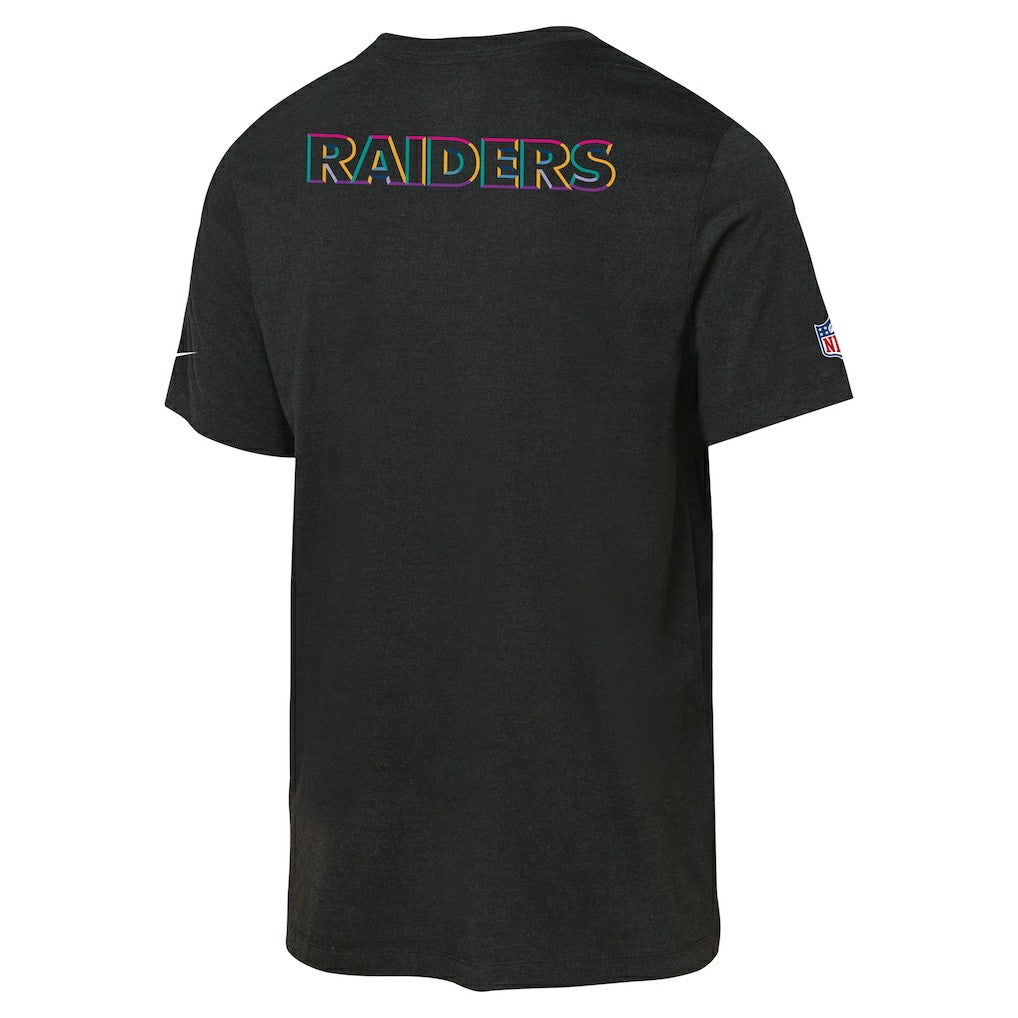 Las Vegas Raiders Youth 2025 NFL Crucial Catch Tri-Blend Dri-FIT T-Shirt Black - Nike
