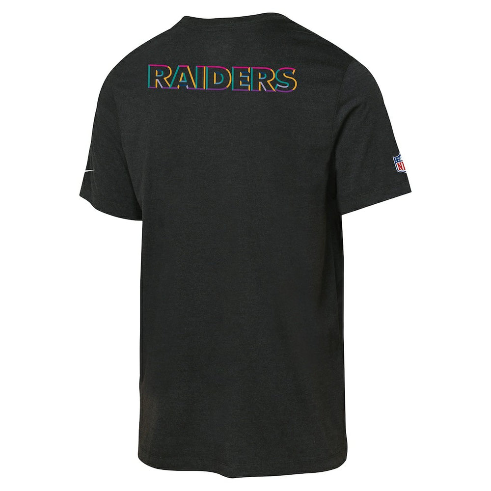 Las Vegas Raiders Youth 2025 NFL Crucial Catch Tri-Blend Dri-FIT T-Shirt Black - Nike