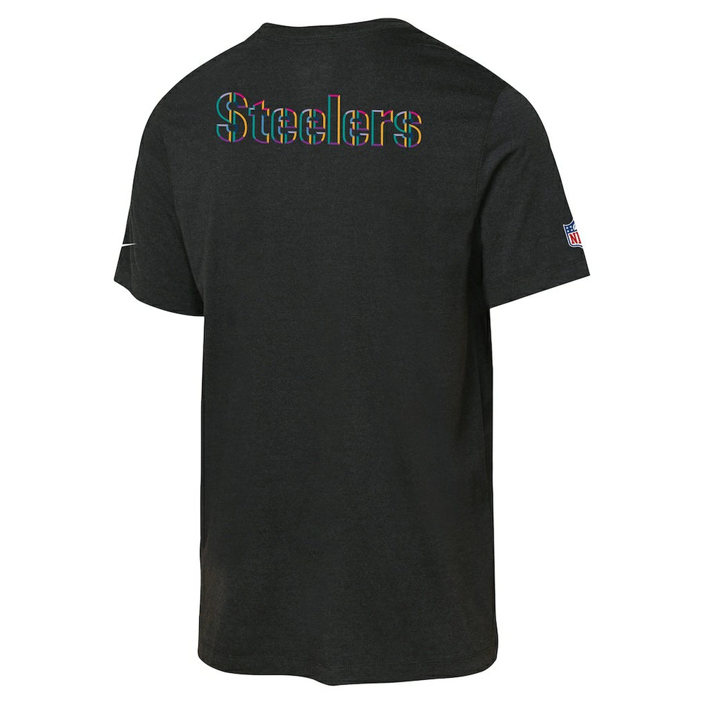 Pittsburgh Steelers Youth 2025 NFL Crucial Catch Tri-Blend Dri-FIT T-Shirt Black - Nike