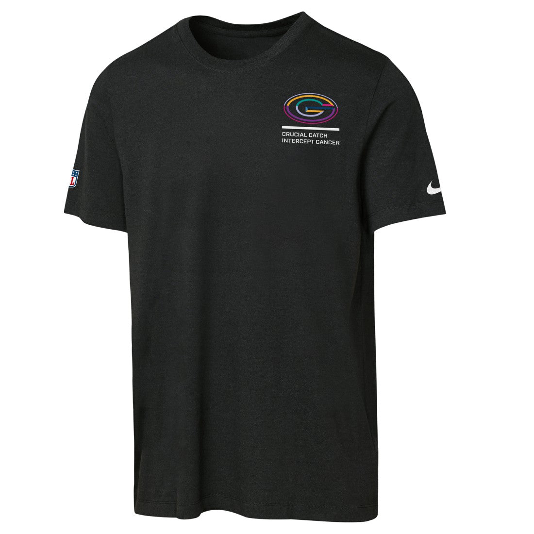 Green Bay Packers Youth 2025 NFL Crucial Catch Tri-Blend Dri-FIT T-Shirt Black - Nike