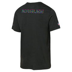 Philadelphia Eagles Youth 2025 NFL Crucial Catch Tri-Blend Dri-FIT T-Shirt Black - Nike