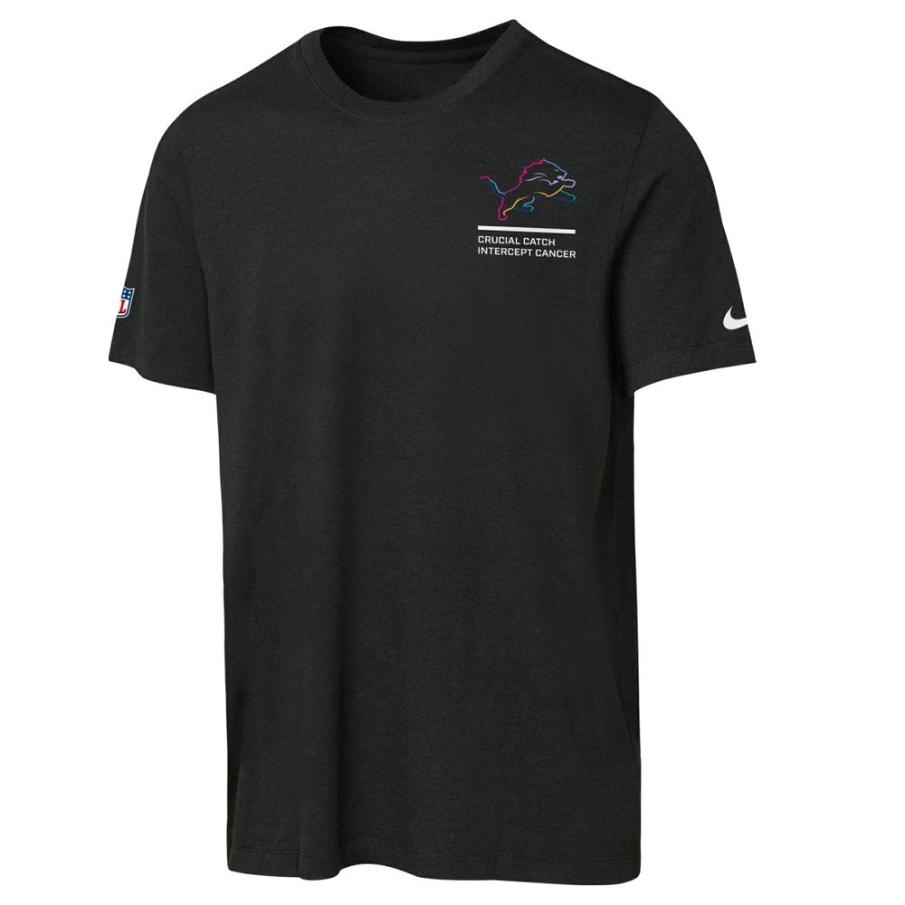 Detroit Lions Youth 2025 NFL Crucial Catch Tri-Blend Dri-FIT T-Shirt Black - Nike