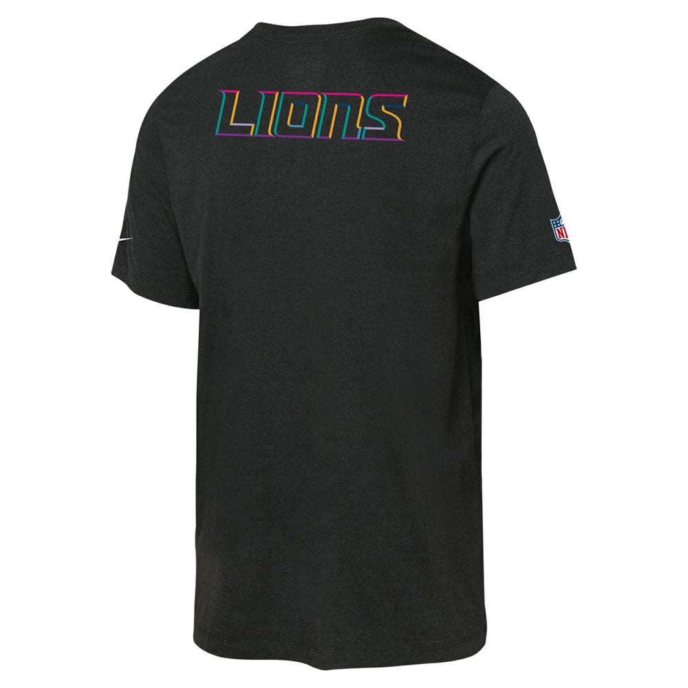 Detroit Lions Youth 2025 NFL Crucial Catch Tri-Blend Dri-FIT T-Shirt Black - Nike