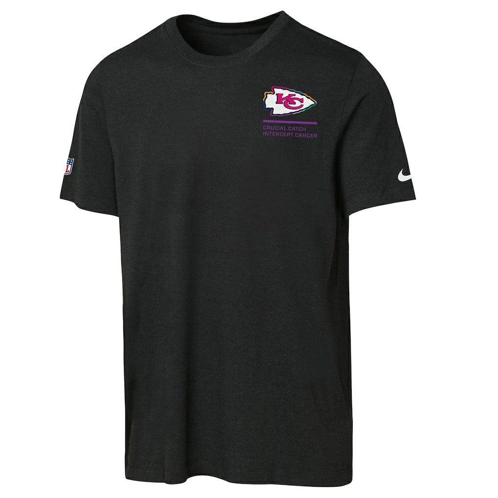 Kansas City Chiefs Youth 2025 NFL Crucial Catch Tri-Blend Dri-FIT T-Shirt Black - Nike