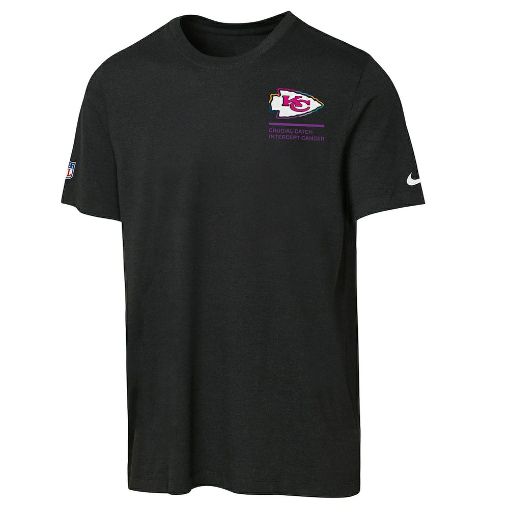 Kansas City Chiefs Youth 2025 NFL Crucial Catch Tri-Blend Dri-FIT T-Shirt Black - Nike
