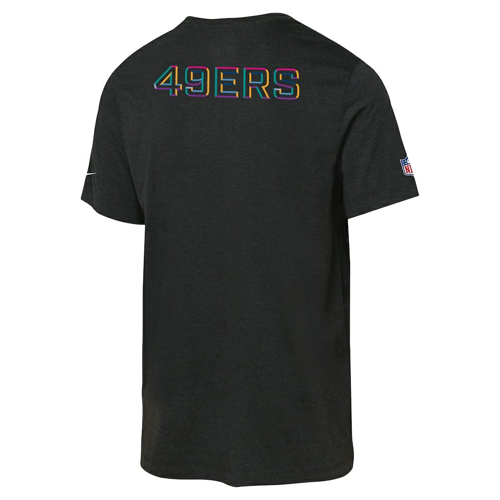 San Francisco 49ers Youth 2025 NFL Crucial Catch Tri-Blend Dri-FIT T-Shirt Black - Nike