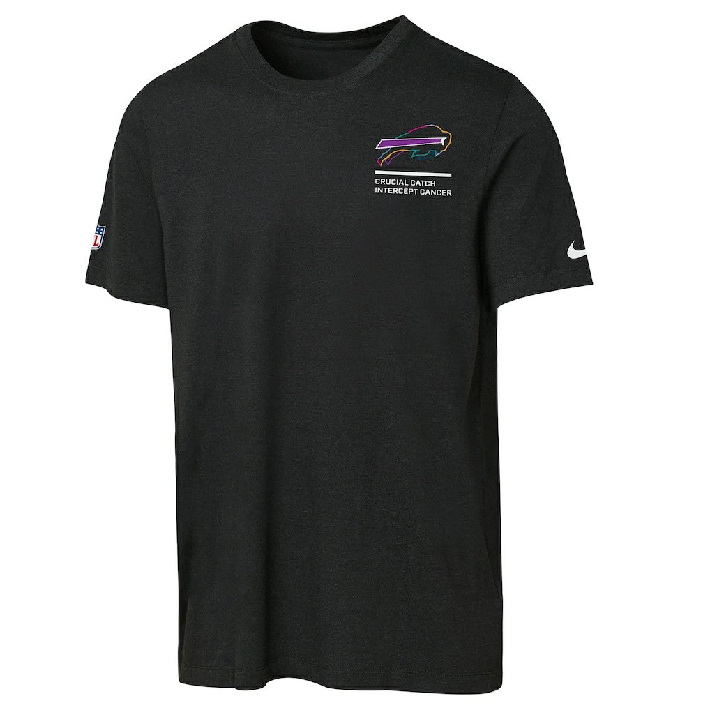 Buffalo Bills Youth 2025 NFL Crucial Catch Tri-Blend Dri-FIT T-Shirt Black - Nike