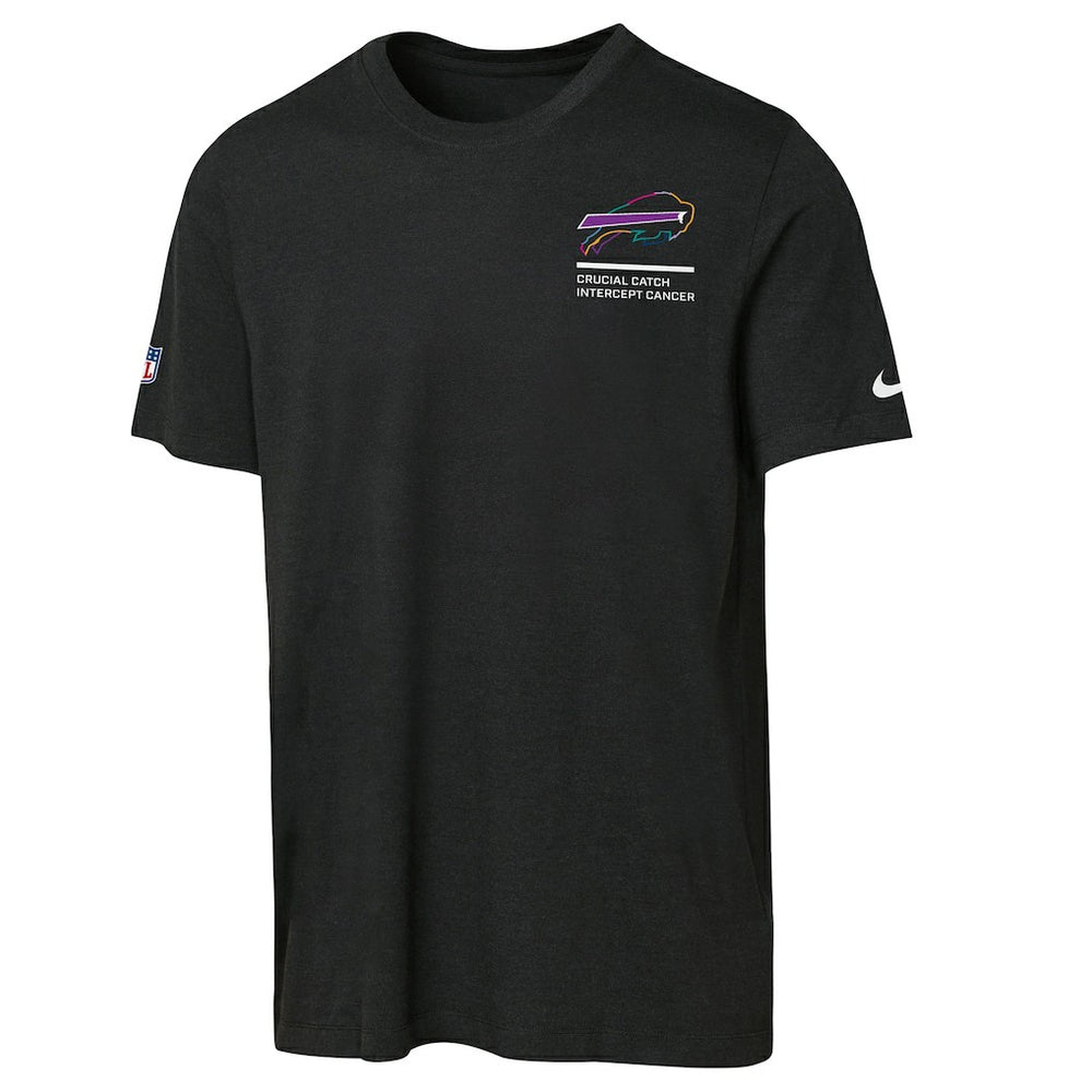 Buffalo Bills Youth 2025 NFL Crucial Catch Tri-Blend Dri-FIT T-Shirt Black - Nike