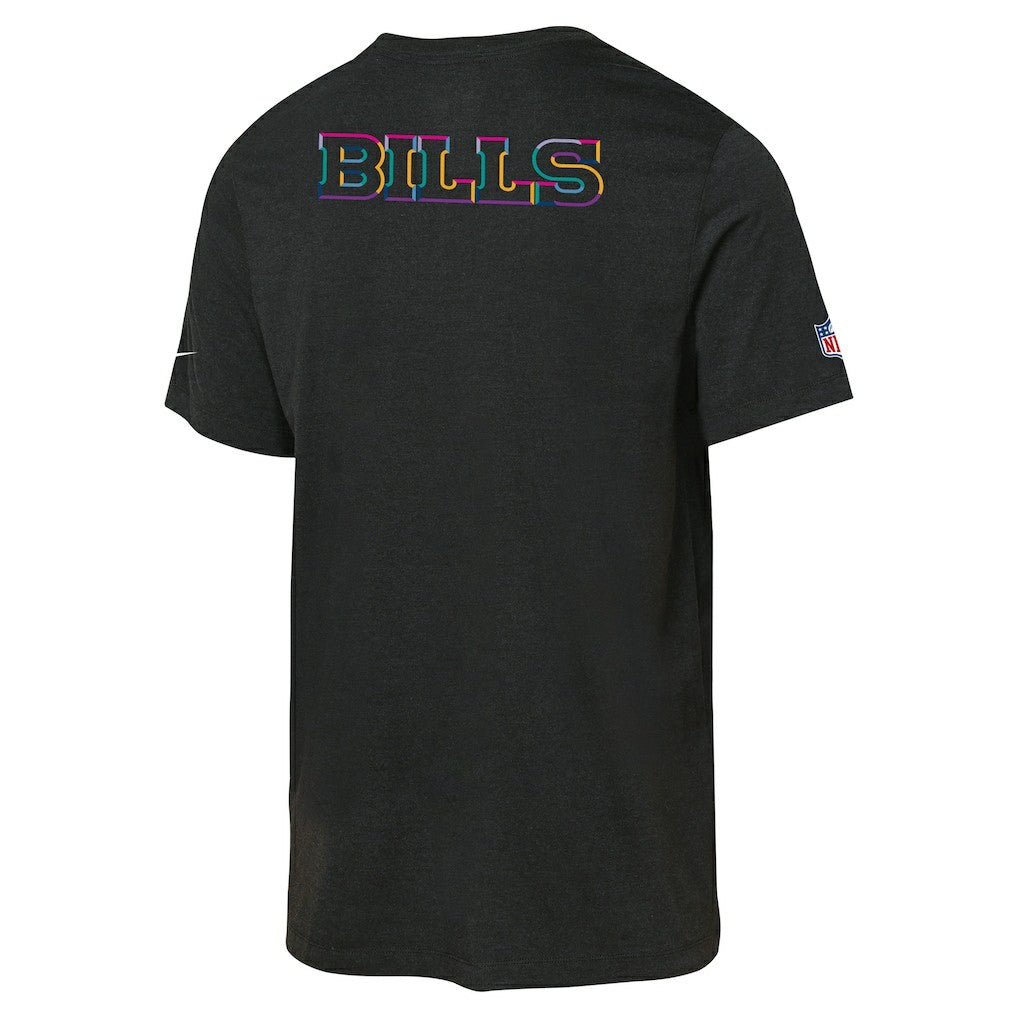 Buffalo Bills Youth 2025 NFL Crucial Catch Tri-Blend Dri-FIT T-Shirt Black - Nike