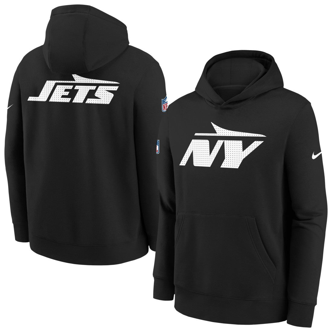 New York Jets Youth Sideline Club Fleece Hoodie Black - Nike