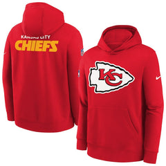 Kansas City Chiefs Youth Sideline Club Fleece Hoodie Red - Nike