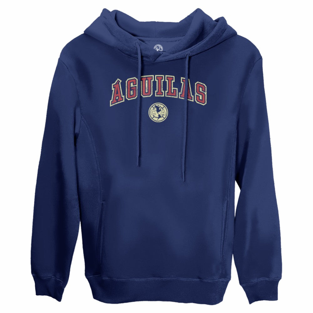 Club America 1863FC Athletic Wordmark Fleece Pullover Hoodie - Navy