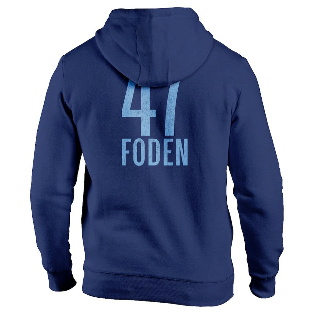 Phil Foden Manchester City 1863FC Player Fleece Pullover Hoodie - Navy