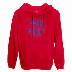 Barcelona 1863FC Mono Badge Fleece Pullover Hoodie - Red