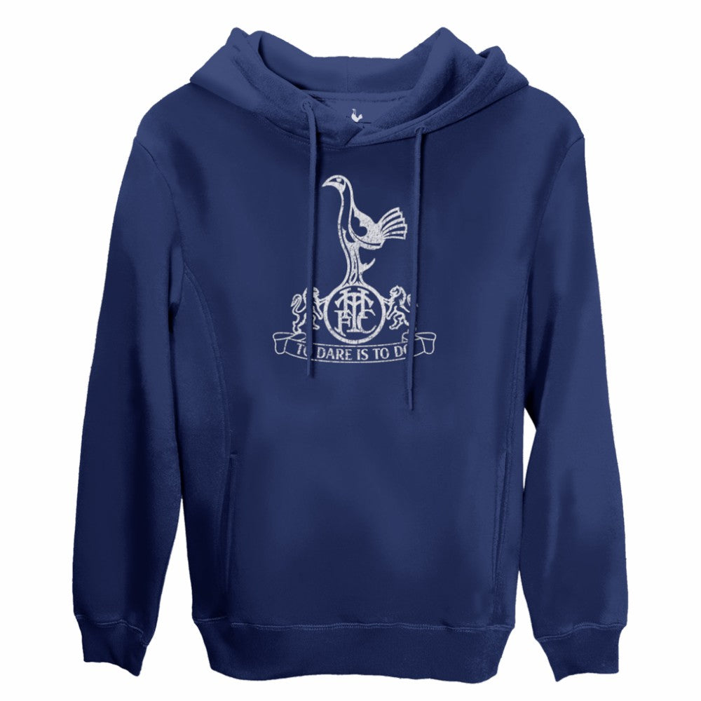 Tottenham Hotspur 1863FC Mono Badge Fleece Pullover Hoodie - Navy