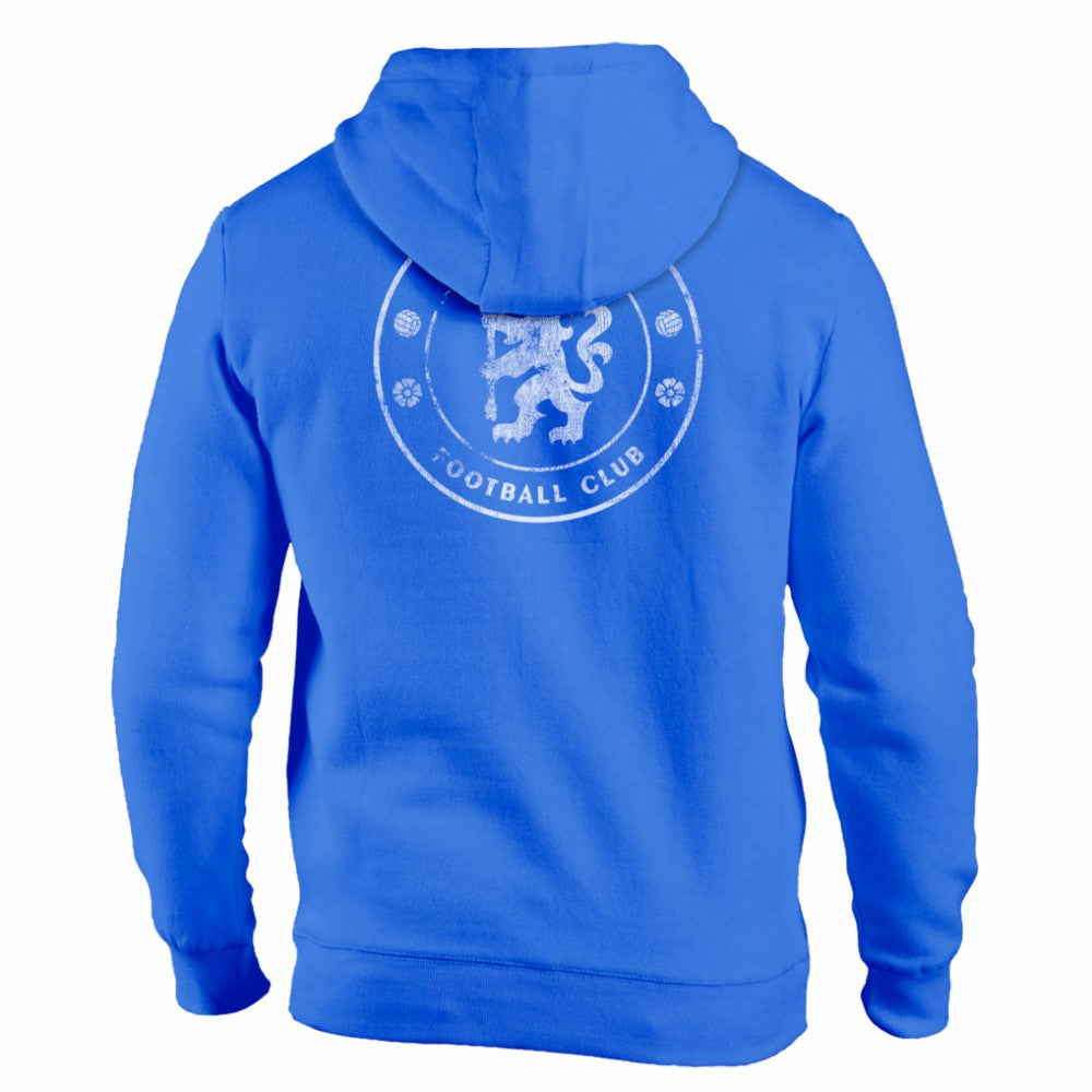 Chelsea 1863FC Wordmark Fleece Pullover Hoodie - Blue