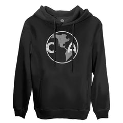 Club America 1863FC Retro Badge Pullover Hoodie - Black