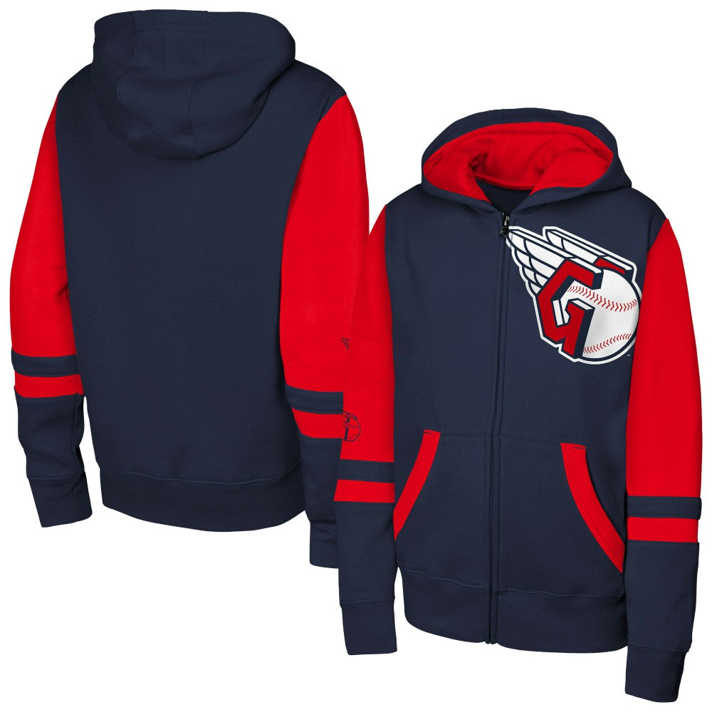 Cleveland Guardians Outerstuff Youth Stadium Colorblock Full-Zip Hoodie Online
