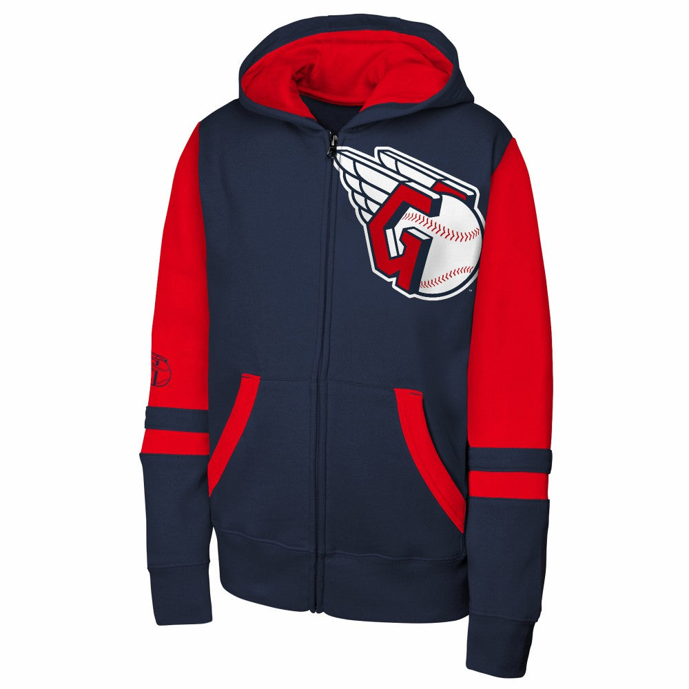 Cleveland Guardians Outerstuff Youth Stadium Colorblock Full-Zip Hoodie Online