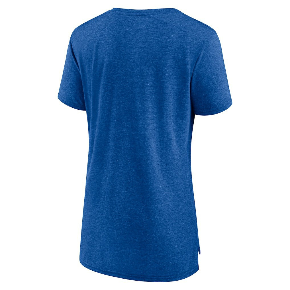 Dallas Cowboys Women's Vintage Arch Tri-Blend T-Shirt Royal - NFL