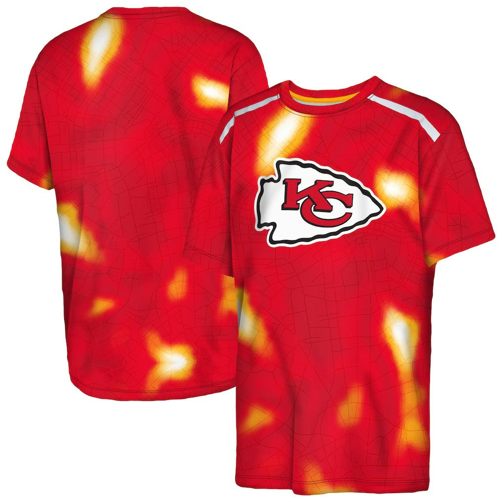 Kansas City Chiefs Outerstuff Youth End Zone Dri-Tek T-Shirt Red - NFL
