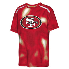 San Francisco 49ers Outerstuff Youth End Zone Dri-Tek T-Shirt Scarlet - NFL
